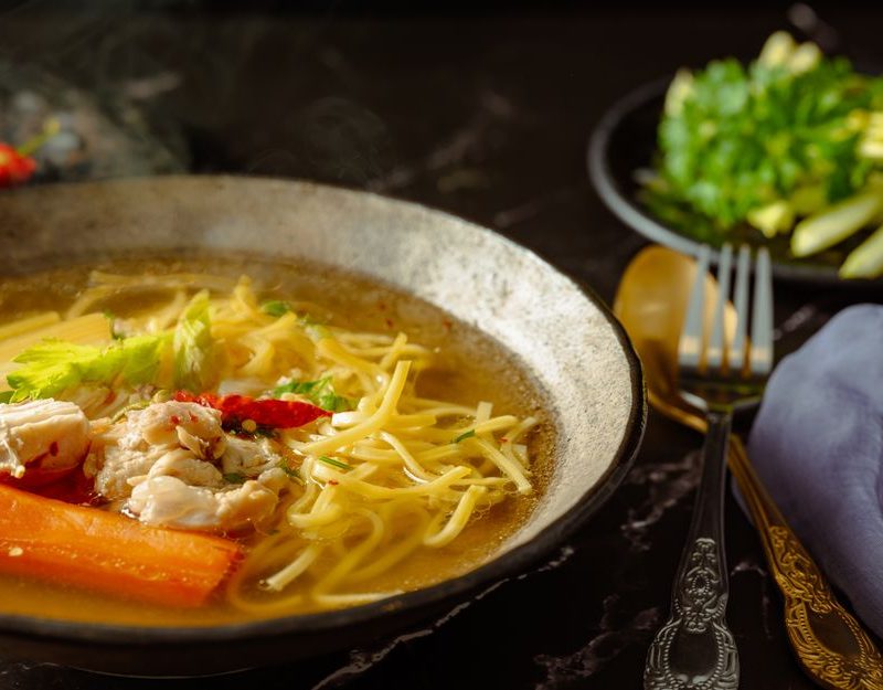 Chicken and Vegetable Noodle Broth Chicken and Vegetable Noodle Broth