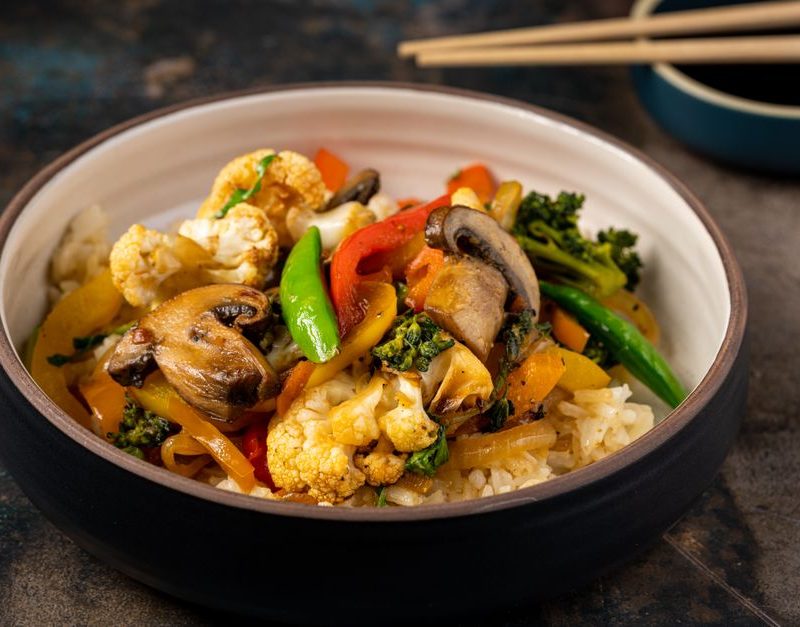 Prawn and Vegetable Stir-Fry With Ginger Prawn and Vegetable Stir-Fry With Ginger