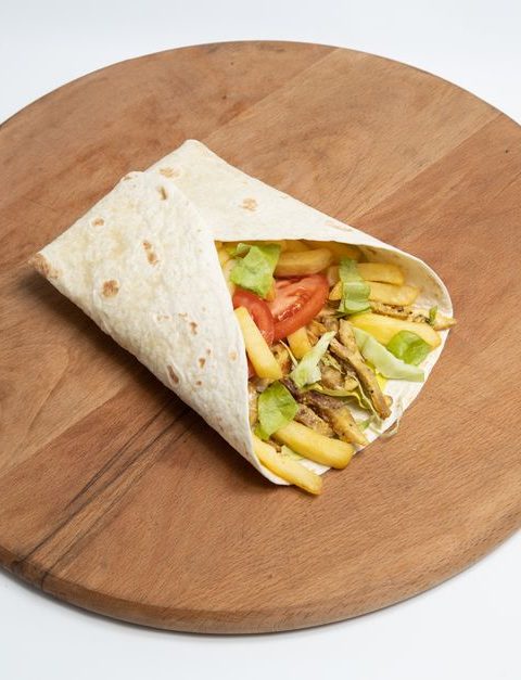 Roasted Carrot and Hummus Wraps