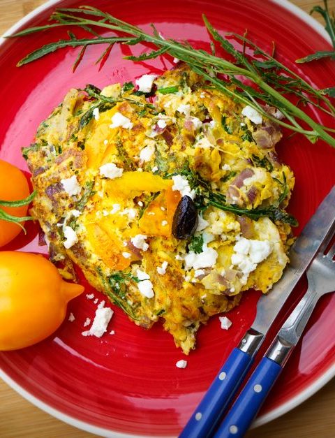 Spinach and Mushroom Omelette