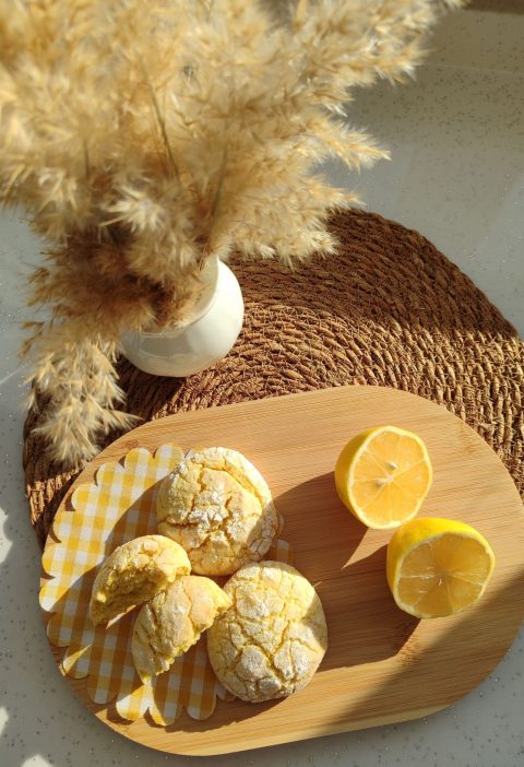 Lemon Yogurt Oat Muffins with a Tender Crumb
