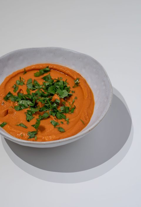 Smooth Carrot Ginger Soup with a Citrus Finish