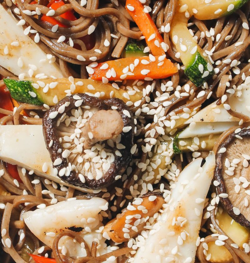 Peanut Soba Noodles with Crunchy Cucumber and Carrot Peanut Soba Noodles with Crunchy Cucumber and Carrot