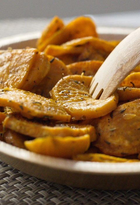 Roasted Sweet Potato and Bean Bowls with Lime Dressing