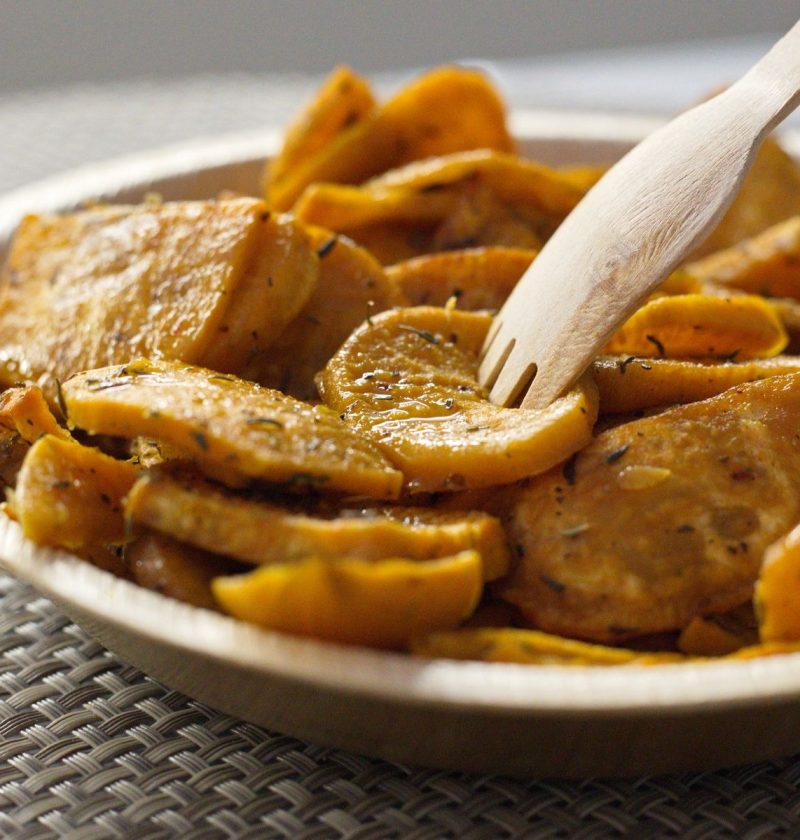 Roasted Sweet Potato and Bean Bowls with Lime Dressing