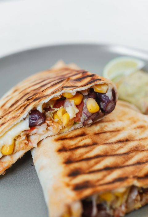 Black Bean and Sweet Corn Quesadillas with Cumin