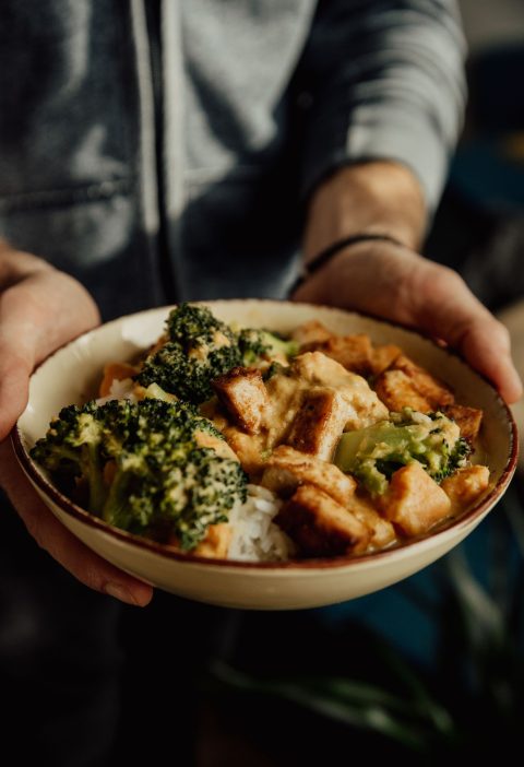 Ginger Garlic Tofu and Broccoli Stir-Fry with Glossy Sauce