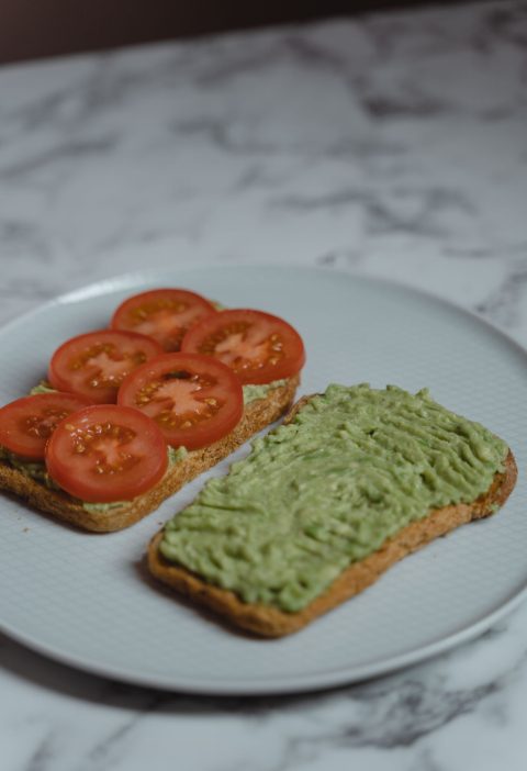 Avocado and Tomato Whole-Grain Toast with Lemon and Seeds