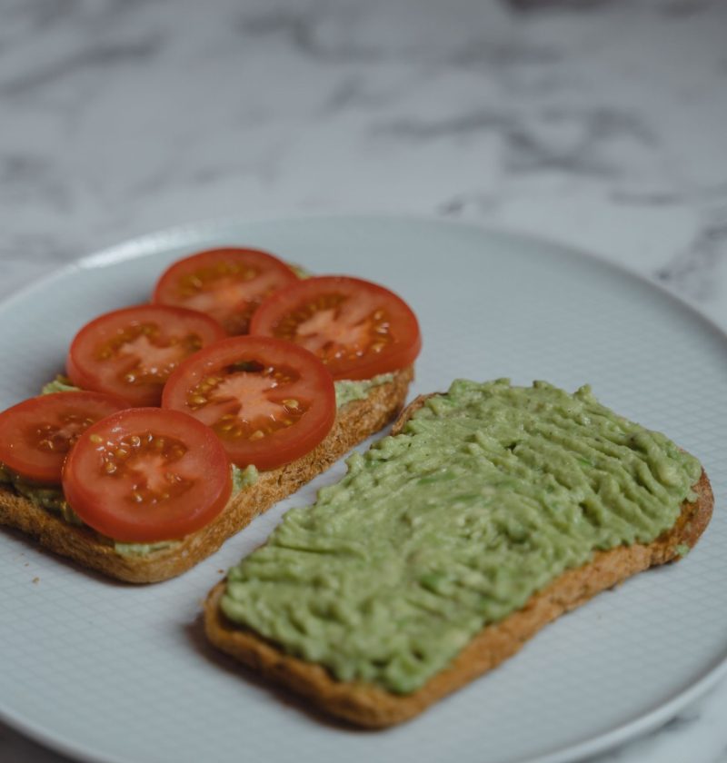 Avocado and Tomato Whole-Grain Toast with Lemon and Seeds
